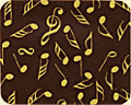 A pattern of MUSICAL NOTES.
Product Name: MUSICAL NOTES  GOLD  10" X 16