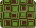 A HIP SQUARES LIME 10" X 11" pattern on a coaster.