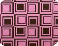 A HIP SQUARES pink and black square pattern.