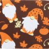 Gnomes In Fall White and Orange Picture
