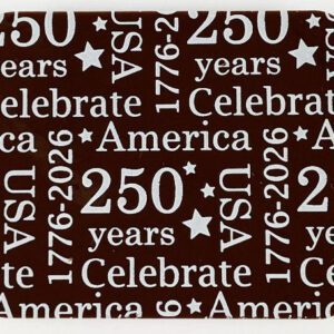 Decorative "250 years Celebrate America" pattern
