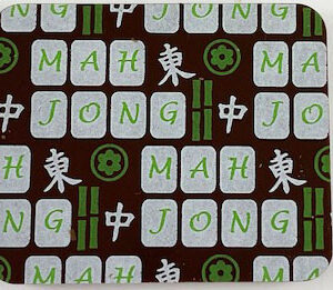 Mahjong<br>Lime/White<br>10"x11"